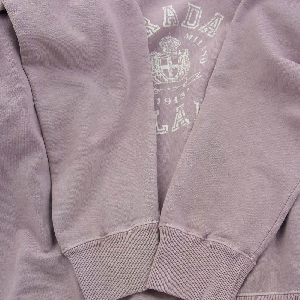 PRADA プラダ UJL19C カレッジ ロゴ コットンフリース スウェットシャツ ピンク系 XXL【中古】