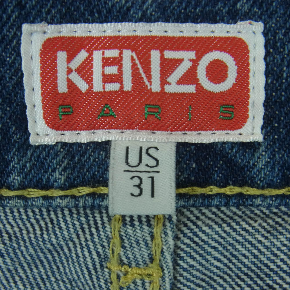 KENZO ケンゾー 22SS fc55dp404cei NIGO BOKE FLOWER ボケ フラワー デニム パンツ チュニジア製 インディゴブルー系 31【中古】