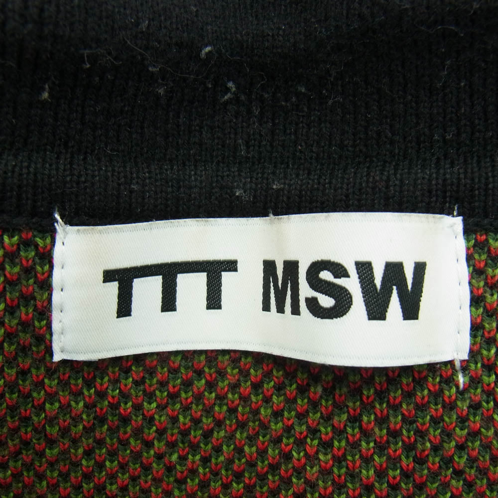 ティー 22SS TTT-2022SS-KT02 Flower Jacquard Knit Cardigan フラワー ジャガード ニット カーディガン マルチカラー系 L【中古】