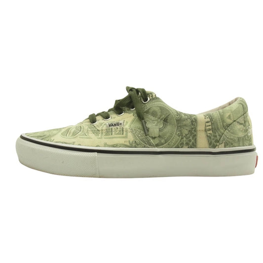 Supreme シュプリーム ×VANS Dollar Era Green バンズ ドル エラ スニーカー グリーン系 マルチカラー系 28cm【中古】