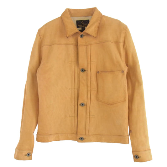 HIGH LARGE LEATHERS ハイラージレザー Oklahoma City 1st 大戦モデル ホースハイド レザージャケット イエロー系 38【中古】