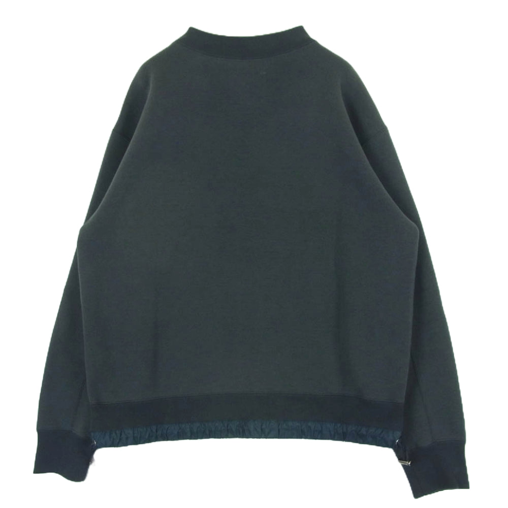 Sacai サカイ SCM-222 Sponge Sweat Pullover ロゴ スポンジ プルオーバー スウェット ダークグレー系 326 2【中古】