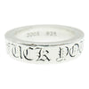 CHROME HEARTS クロムハーツ（原本無） 6mm SPACER FUCKYOU 6mm スペーサー ファックユー シルバー リング シルバー系 ＃19号【中古】