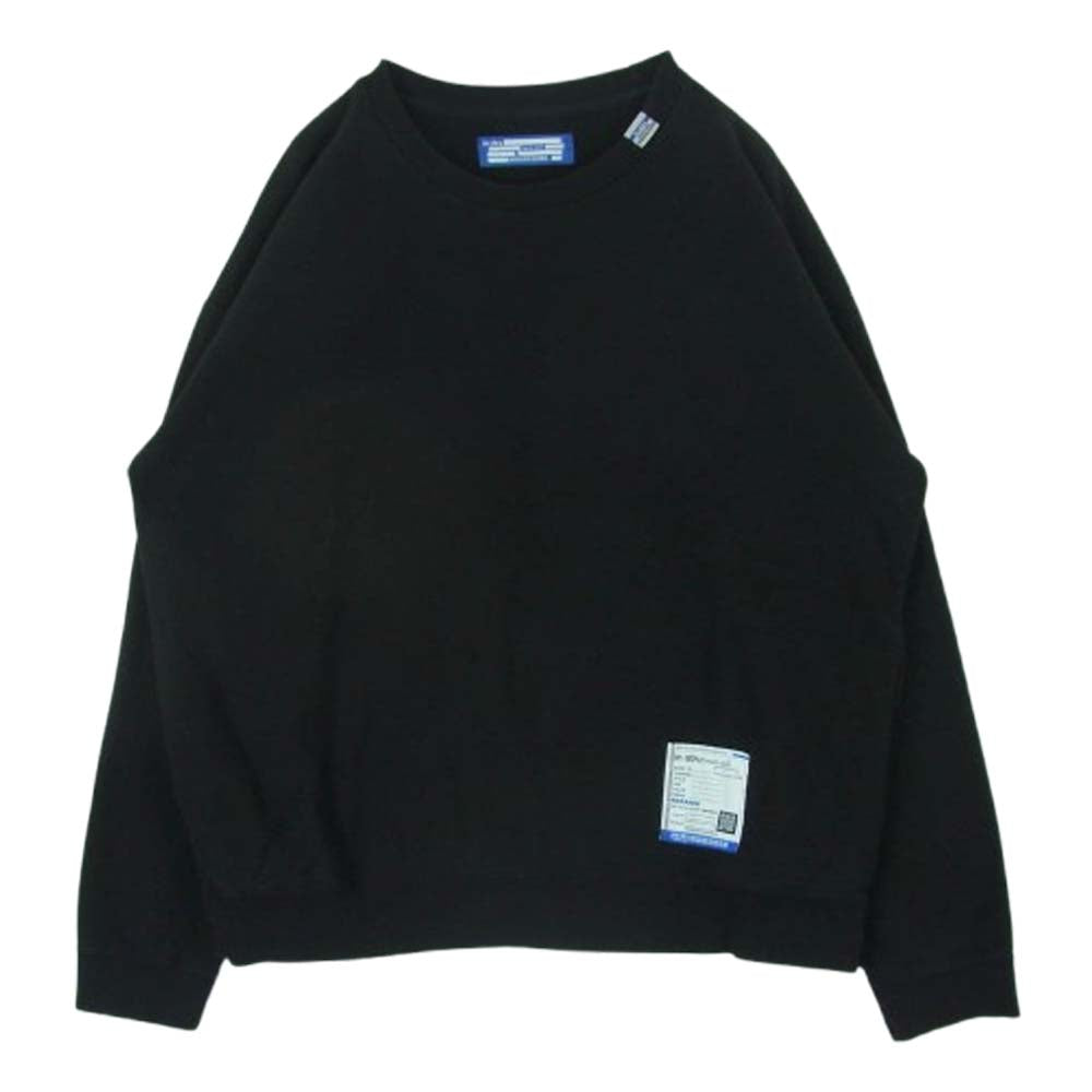 MIHARA YASUHIRO ミハラヤスヒロ I12PO502 French Terry Pullover Sweatshirt フレンチテリー プルオーバー スウェット ブラック系 50【中古】