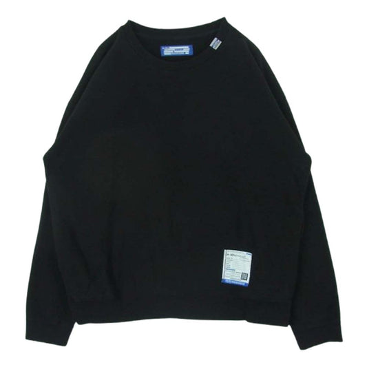 MIHARA YASUHIRO ミハラヤスヒロ I12PO502 French Terry Pullover Sweatshirt フレンチテリー プルオーバー スウェット ブラック系 50【中古】