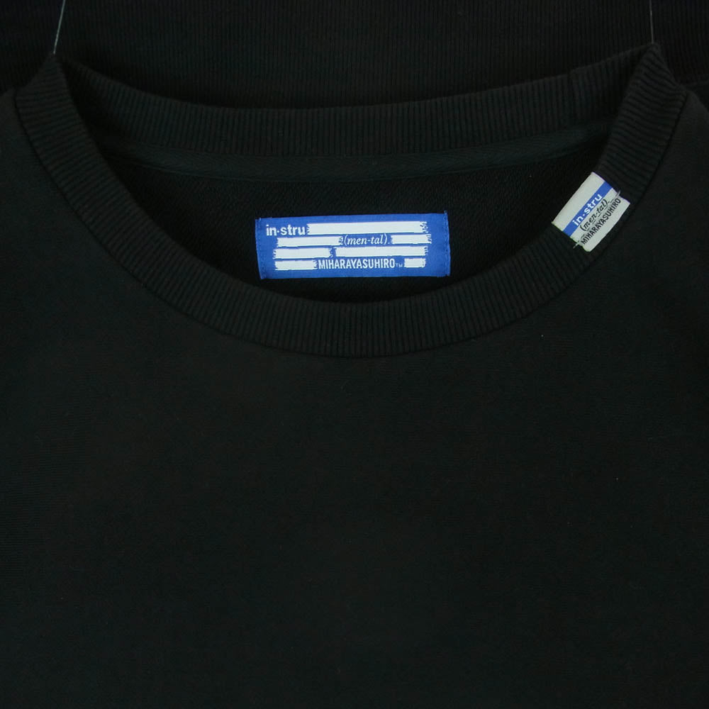 MIHARA YASUHIRO ミハラヤスヒロ I12PO502 French Terry Pullover Sweatshirt フレンチテリー プルオーバー スウェット ブラック系 50【中古】