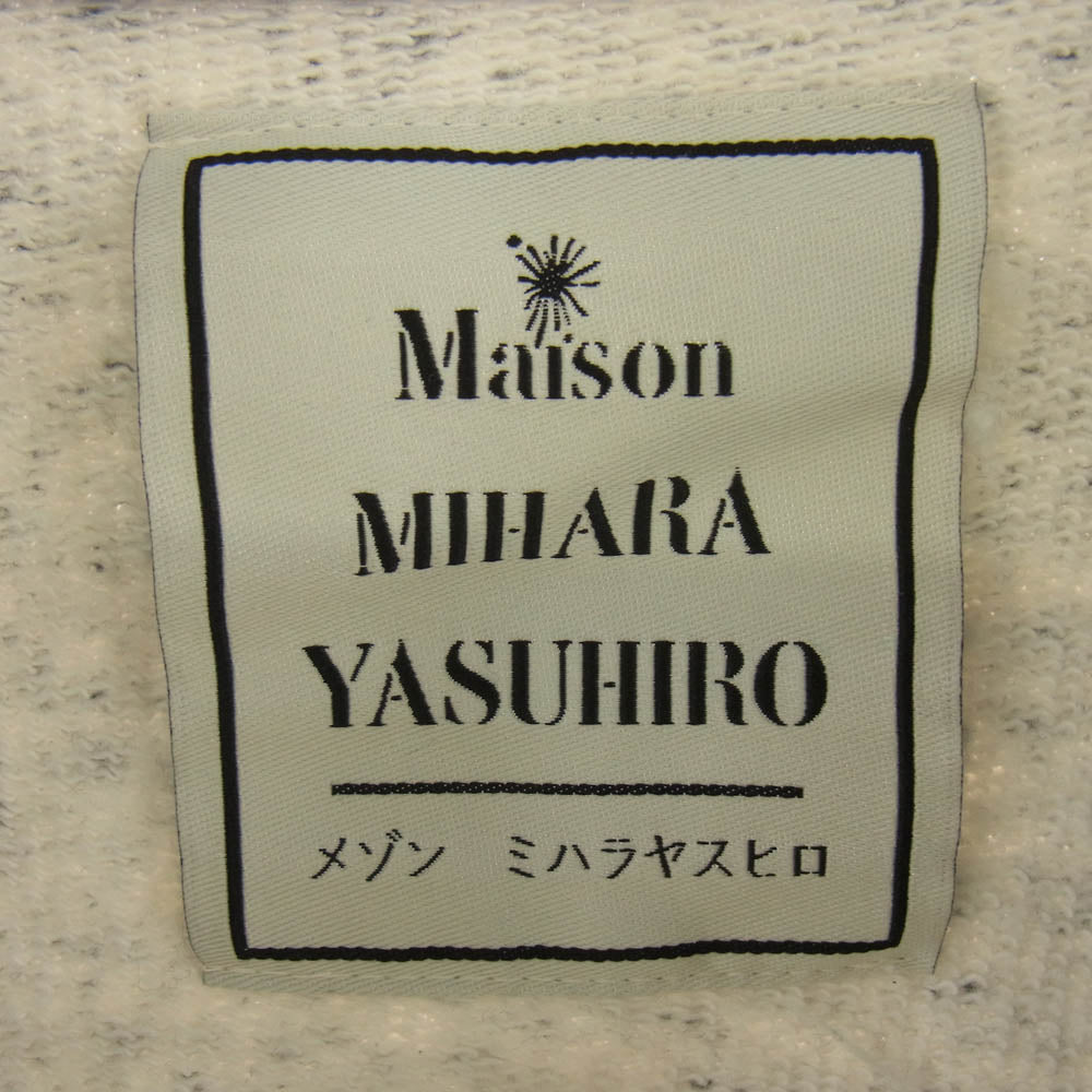 MIHARA YASUHIRO ミハラヤスヒロ A08PK621 Wide Back FULL ZIP Parka ダメージ加工 ワイドバック フルジップ パーカー グレー系 48【中古】