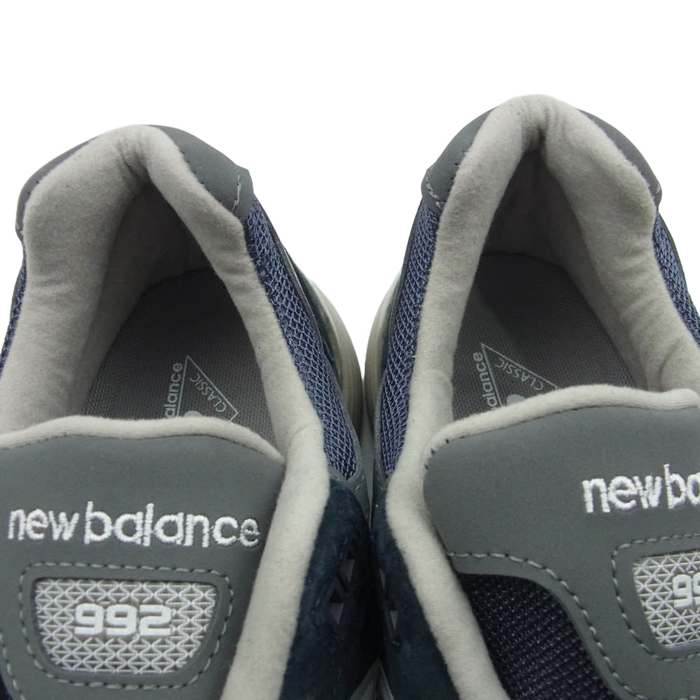 NEW BALANCE ニューバランス U992NY USA製 U992NY スニーカー ネイビー系 26.5cm【美品】【中古】