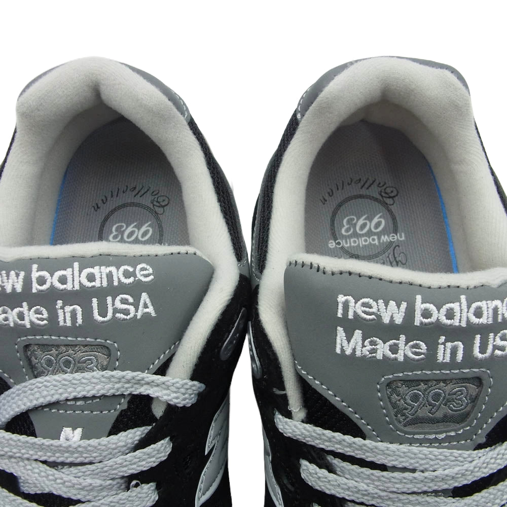 NEW BALANCE ニューバランス MR993BK USA製 MR993BK スニーカー ブラック系 26.5cm【美品】【中古】
