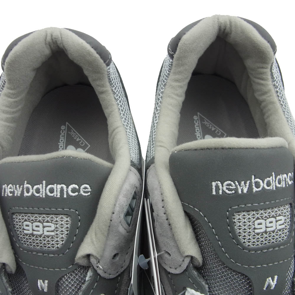 NEW BALANCE ニューバランス U992GY USA製 U992GY スニーカー グレー系 26.5cm【新古品】【未使用】【中古】