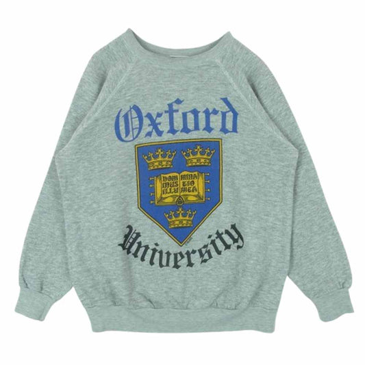 ブルース ヴィンテージ 90s カレッジ ロゴ クーネック スウェット トレーナー ポルトガル製 グレー系 XL【中古】