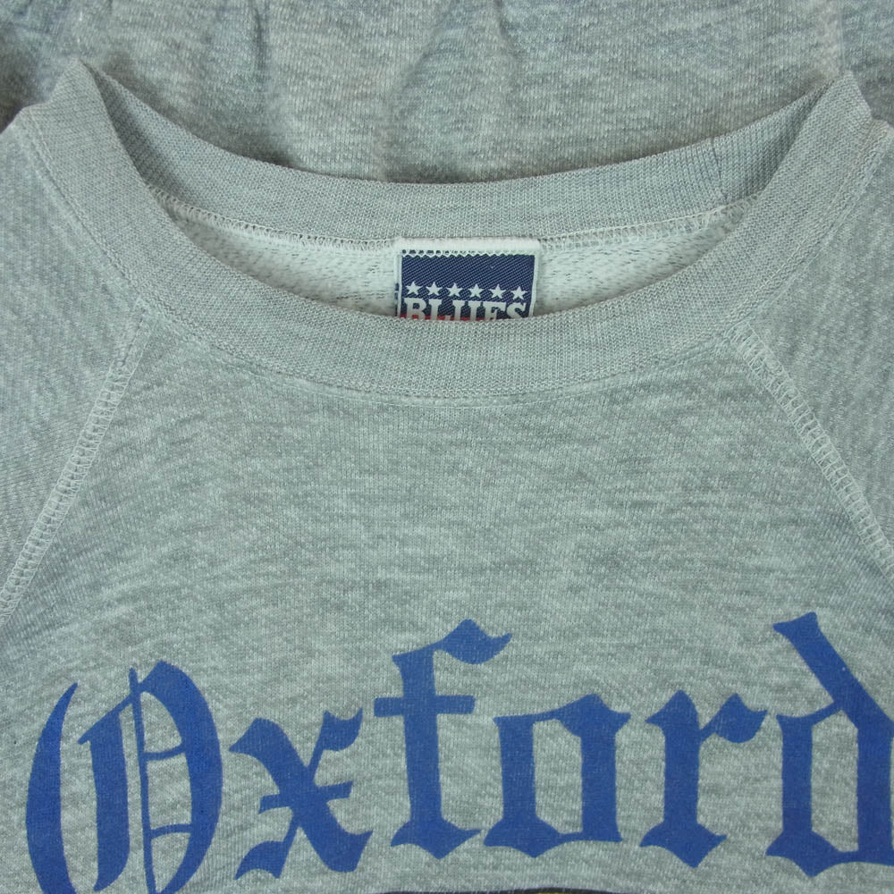ブルース ヴィンテージ 90s カレッジ ロゴ クーネック スウェット トレーナー ポルトガル製 グレー系 XL【中古】