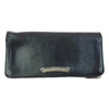 CHROME HEARTS クロムハーツ（原本有） LNG SNGL FLD TIPS シングルフォールド レザーウォレット ブラック系【中古】