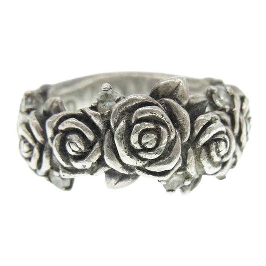 Justin Davis ジャスティンデイビス ROSARIUM ローズ 薔薇 リング シルバー系 9号【中古】