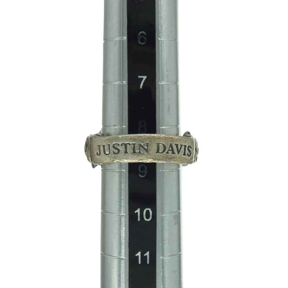 Justin Davis ジャスティンデイビス ROSARIUM ローズ 薔薇 リング シルバー系 9号【中古】