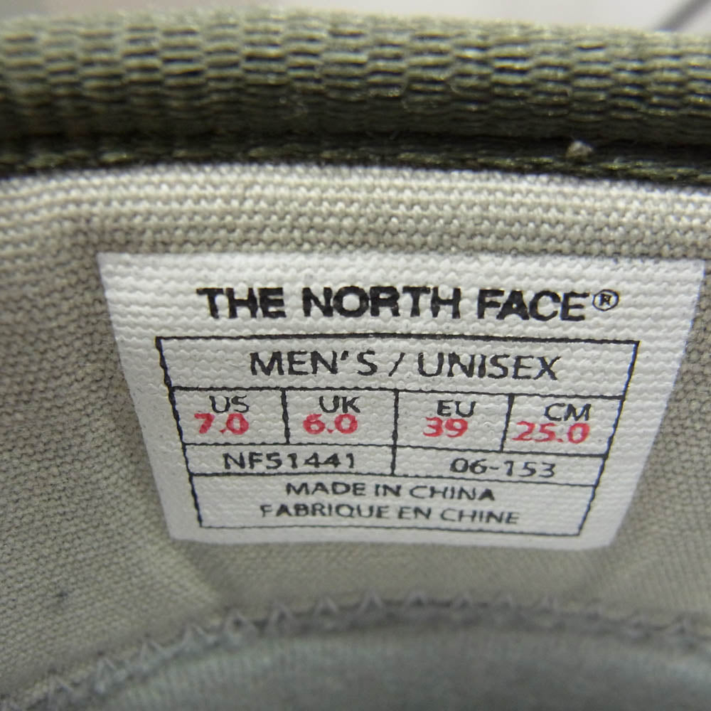 THE NORTH FACE ノースフェイス NF51441 Traverse BC Bootie トラバース ベースキャンプ ブーティ レイン ブーツ カーキ系 25cm【中古】