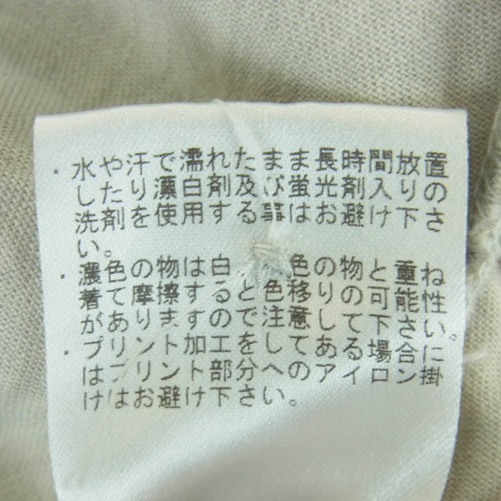レミーラ コットン タッカー シャツ 長袖 日本製 グレー系 サンドグレー系 L【中古】