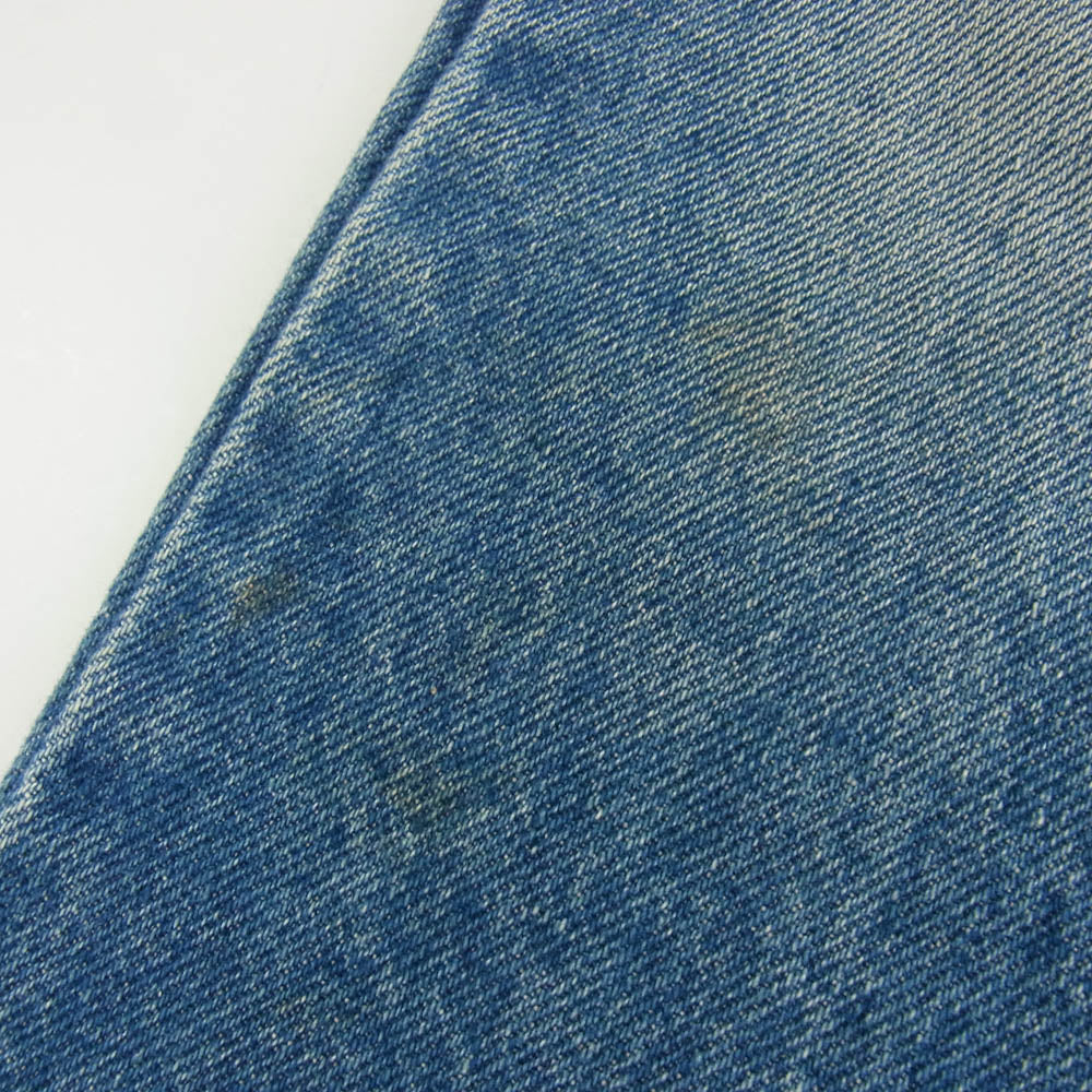 CHROME HEARTS クロムハーツ（原本無） × LEVI'S リーバイス VNTG JEAN BLU ORNG TAB レザークロスパッチ付き 517 デニム パンツ ジーンズ インディゴブルー系 34【中古】