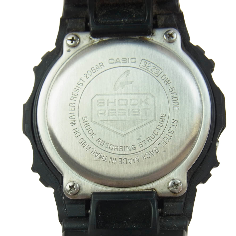 CASIO G-SHOCK カシオ ジーショック DW-5600E-1 5600 SERIES スクエアタイプ デジタル 腕時計 ブラック系【中古】