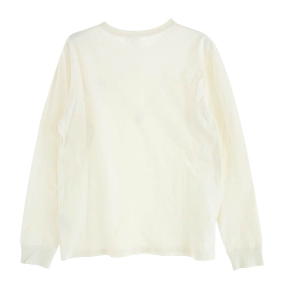 THE NORTH FACE ノースフェイス NTW32345 レディース L/S Nuptse Cotton Tee ロングスリーブヌプシコットン Tシャツ オフホワイト系 M【中古】