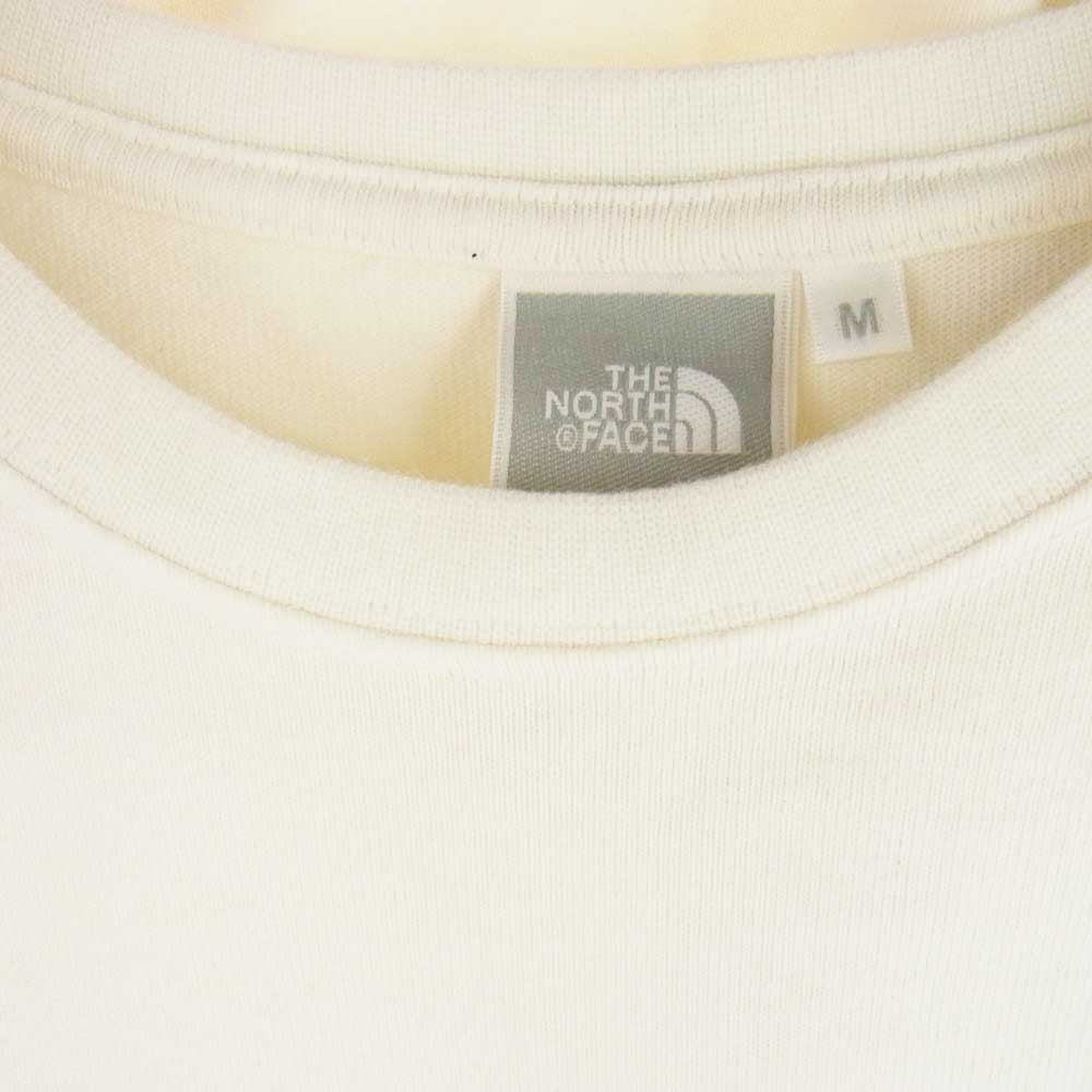 THE NORTH FACE ノースフェイス NTW32345 レディース L/S Nuptse Cotton Tee ロングスリーブヌプシコットン Tシャツ オフホワイト系 M【中古】