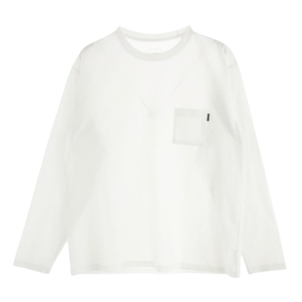 THE NORTH FACE ノースフェイス NT12260 L/S Airy Relax Tee ロングスリーブ エアリー リラックス Tシャツ カットソー ホワイト系 L【中古】