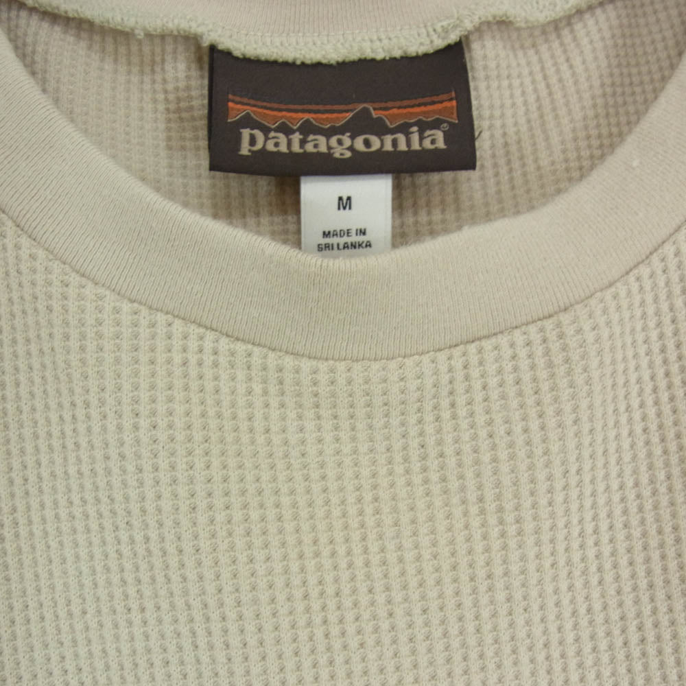 patagonia パタゴニア Work Waffle Crew ワーク ワッフル クルー 長袖 Tシャツ ベージュ系 M【中古】