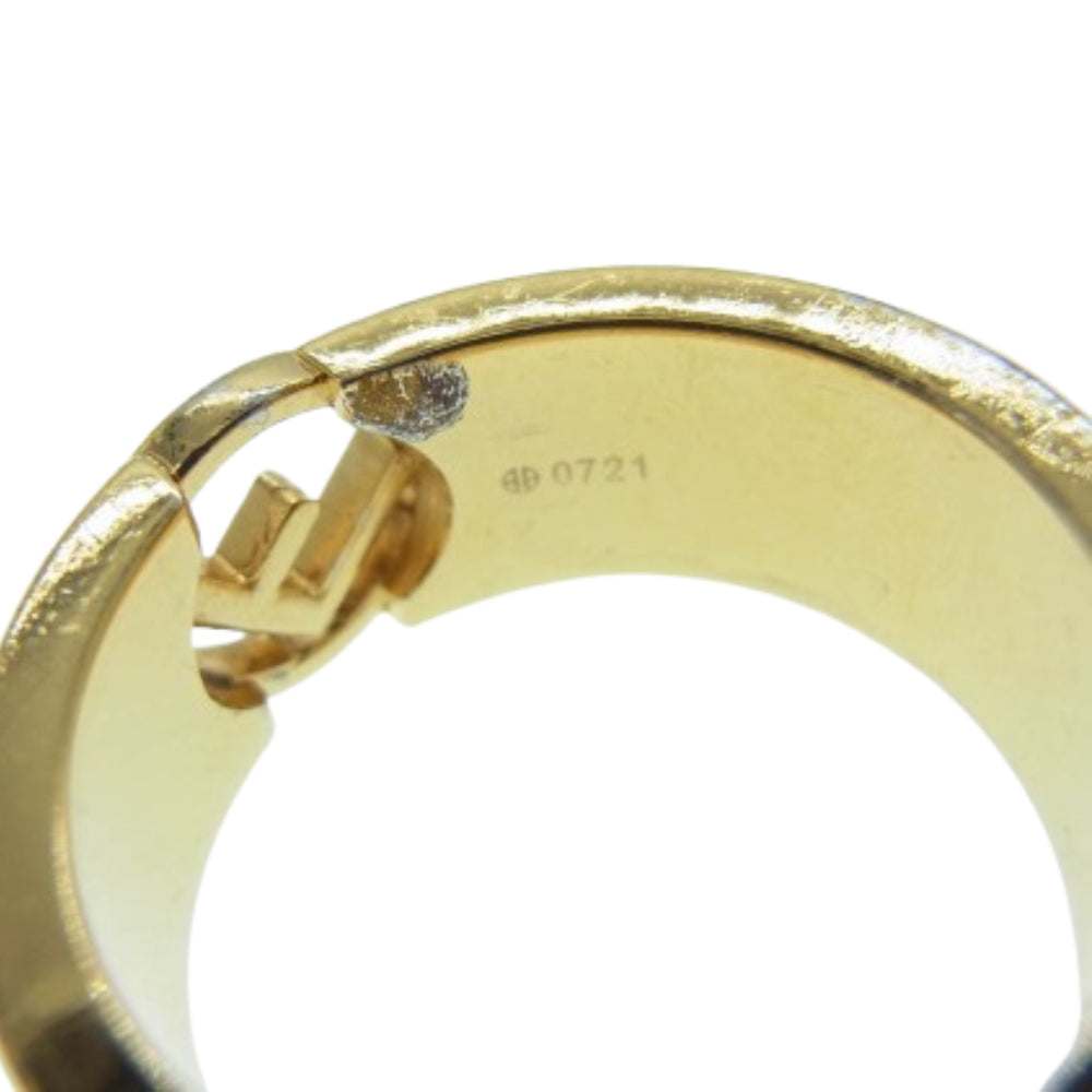 FENDI フェンディ FENDI IS FENDI FFロゴ リング ゴールド系 S 11.5号【中古】