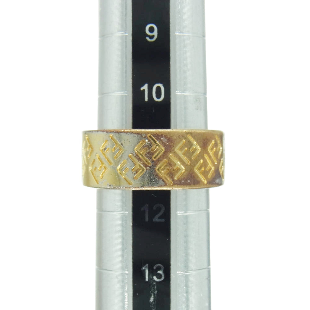 FENDI フェンディ FENDI IS FENDI FFロゴ リング ゴールド系 S 11.5号【中古】