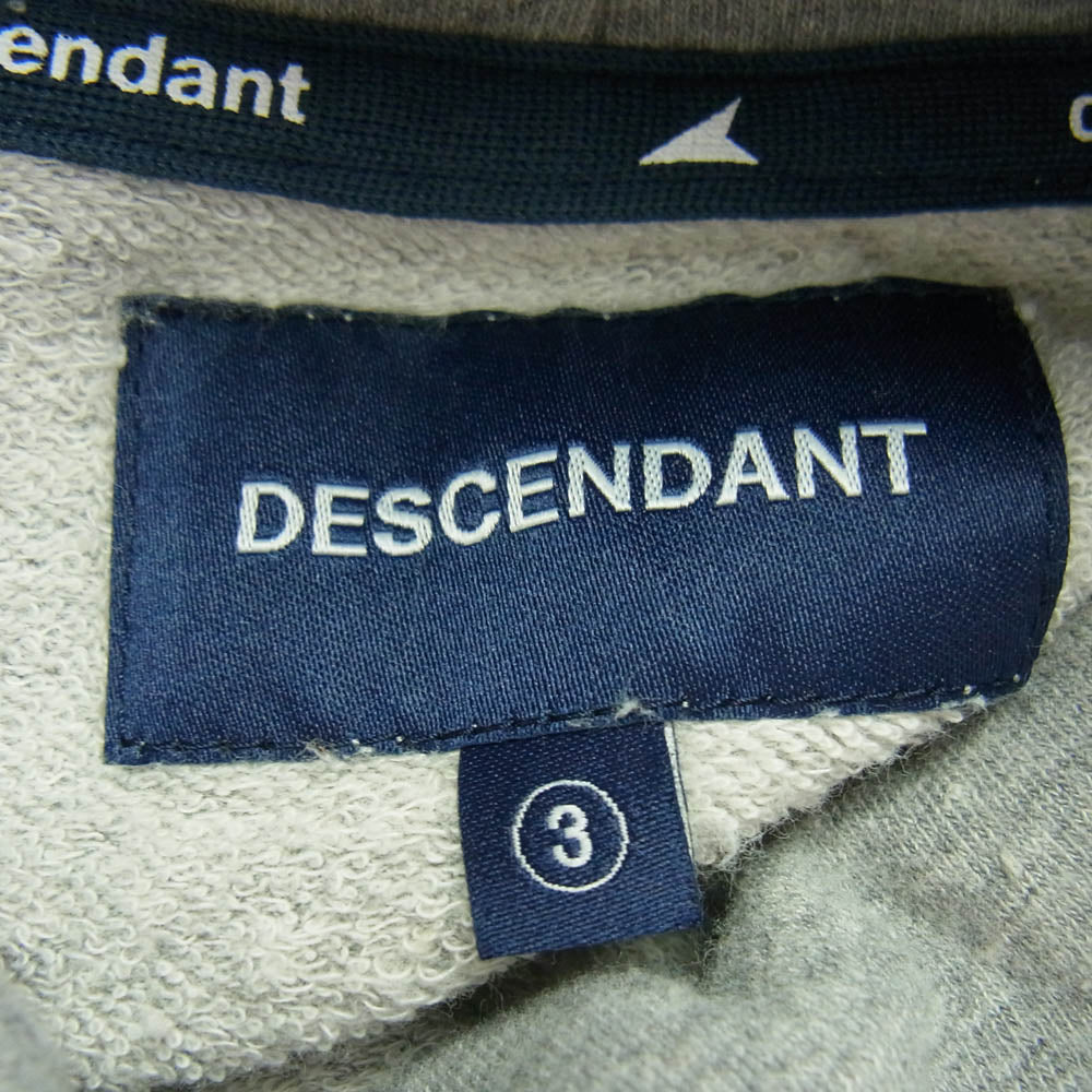 DESCENDANT ディセンダント CYLINDER TURTLE NECK LS タートルネック カットソー グレー系 3【中古】