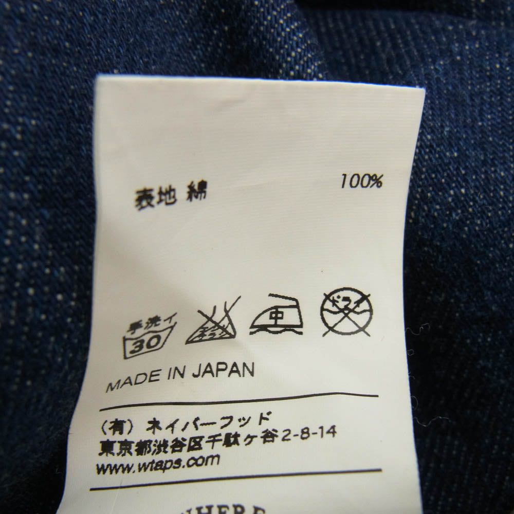 WTAPS ダブルタップス 12AW 122GWDT-PTM06 UNION/TROUSERS.COTTON.DENIM デニム パンツ インディゴブルー系 2【中古】