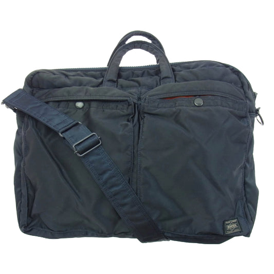 PORTER ポーター HEAD TANKER 2WAY BRIEFCASE タンカー ブリーフケース ショルダー バッグ ブラック系【中古】