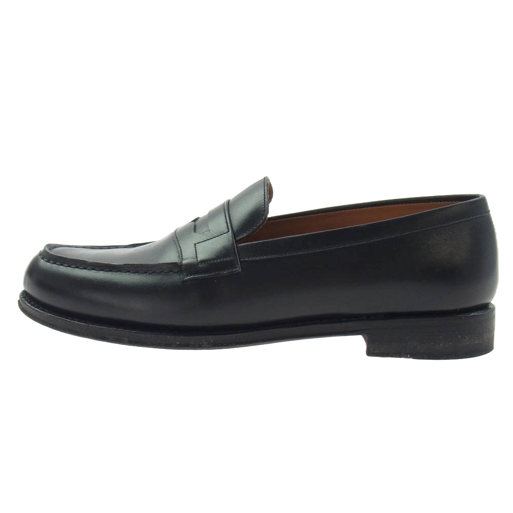 JALAN SRIWIJAYA ジャランスリウァヤ 98589/18045 レザー コイン ローファー 革靴 BLACK CALF ブラック系 7.5【中古】