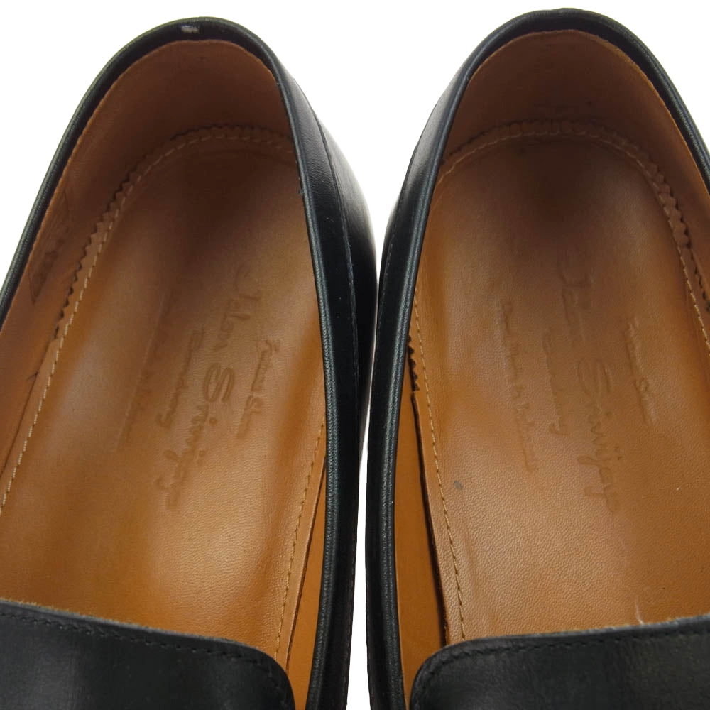 JALAN SRIWIJAYA ジャランスリウァヤ 98589/18045 レザー コイン ローファー 革靴 BLACK CALF ブラック系 7.5【中古】