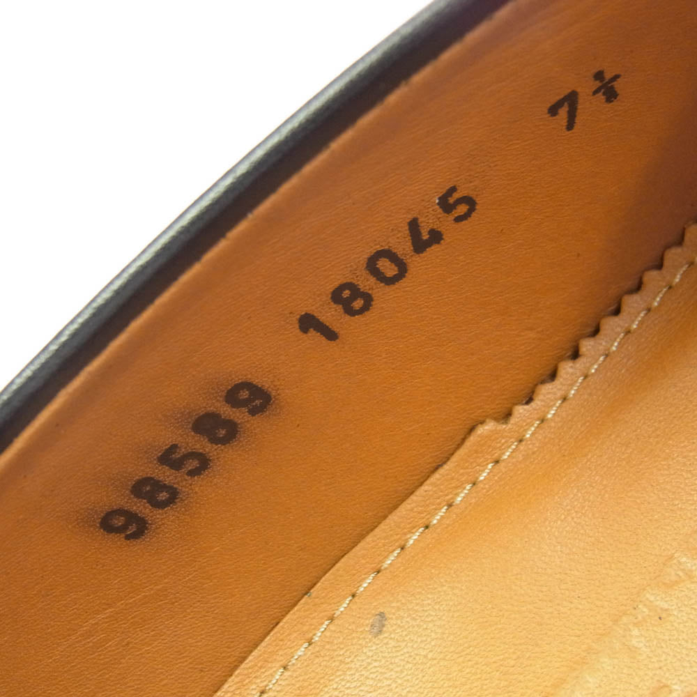JALAN SRIWIJAYA ジャランスリウァヤ 98589/18045 レザー コイン ローファー 革靴 BLACK CALF ブラック系 7.5【中古】