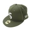 Supreme シュプリーム 23AW Jesus Piece S Logo New Era Olive エス ロゴ ニューエラ オリーブ キャップ 帽子 グリーン系 57.5cm【新古品】【未使用】【中古】