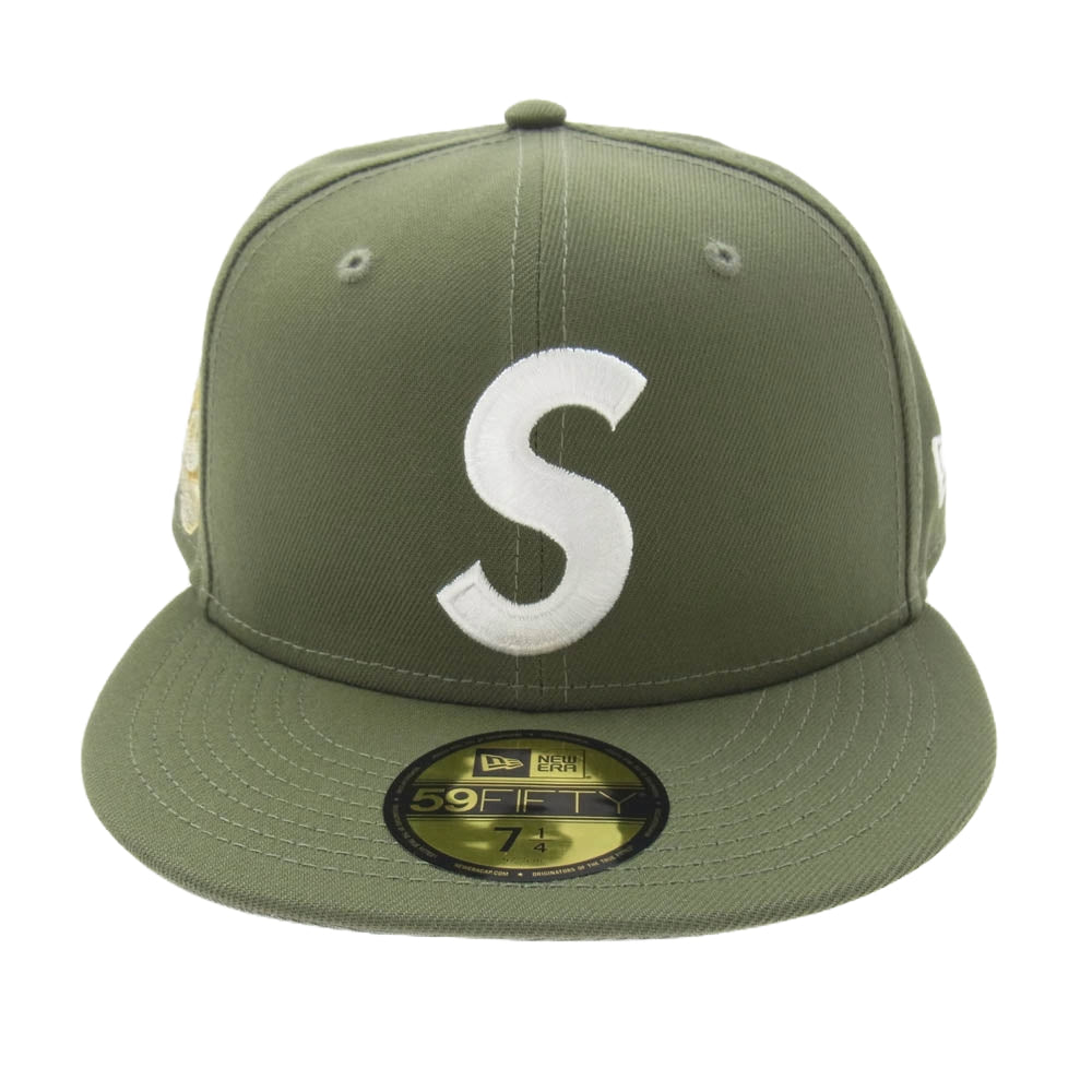 Supreme シュプリーム 23AW Jesus Piece S Logo New Era Olive エス ロゴ ニューエラ オリーブ キャップ 帽子 グリーン系 57.5cm【新古品】【未使用】【中古】