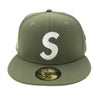 Supreme シュプリーム 23AW Jesus Piece S Logo New Era Olive エス ロゴ ニューエラ オリーブ キャップ 帽子 グリーン系 57.5cm【新古品】【未使用】【中古】
