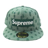 Supreme シュプリーム 18SS Monogram Box Logo New Era Green モノグラム ボックス ロゴ ニュー エラ グリーン キャップ 帽子 グリーン系 57.7cm【極上美品】【中古】