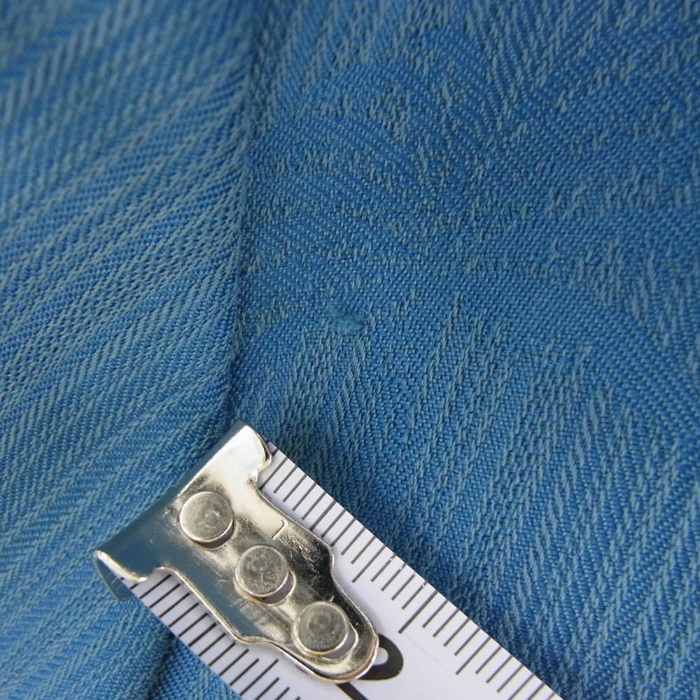 レインスプーナー レーヨン ロゴ刺繍 開襟 アロハシャツ 半袖シャツ ライトブルー系 M【中古】