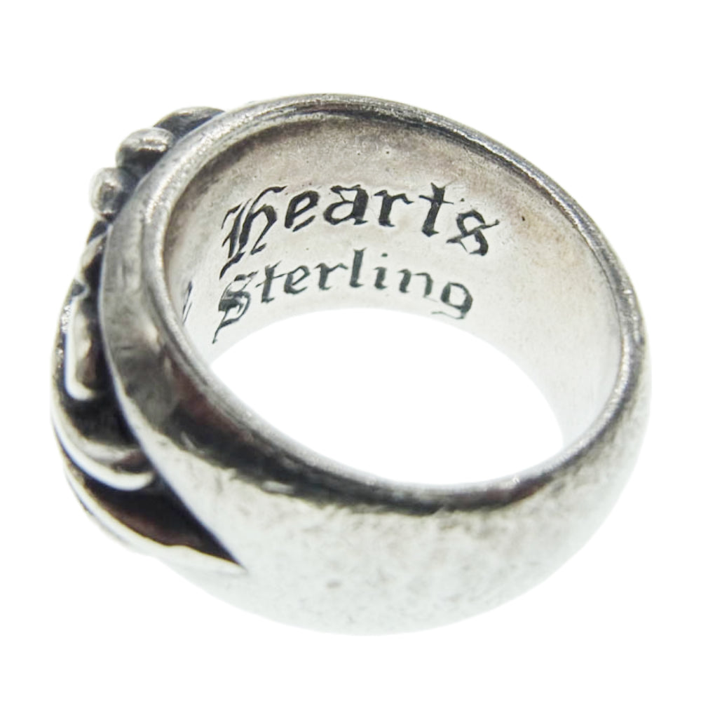 CHROME HEARTS クロムハーツ（原本無） FLRL CRS フローラル クロス リング シルバー系 8.5号【中古】