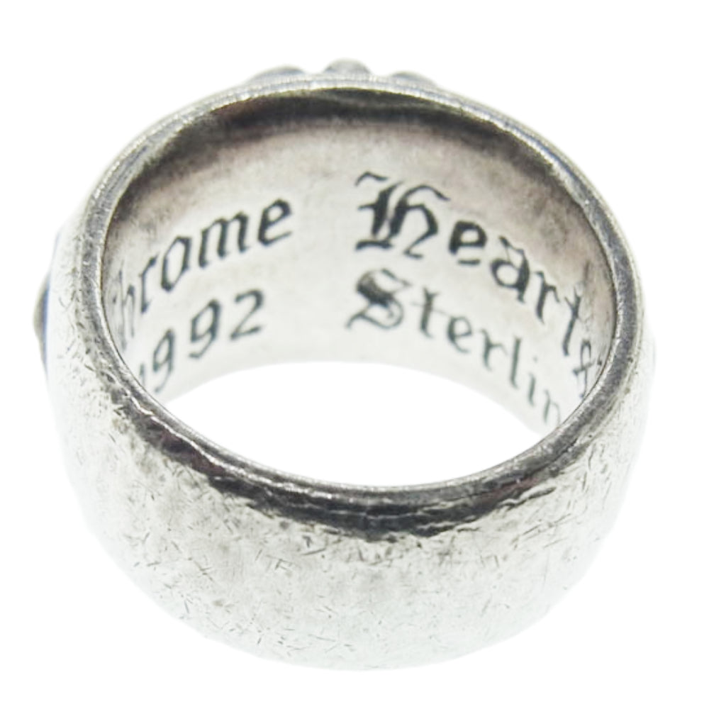 CHROME HEARTS クロムハーツ（原本無） FLRL CRS フローラル クロス リング シルバー系 8.5号【中古】