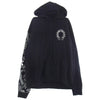 CHROME HEARTS クロムハーツ（原本無） STENCIL HOODIE 袖 ステンシル バック ホースシュー プリント プルオーバー パーカー ブラック系 L【中古】