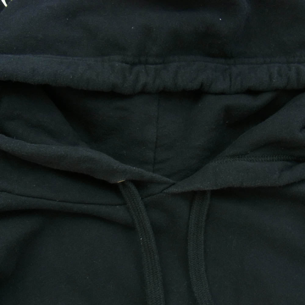 CHROME HEARTS クロムハーツ（原本無） STENCIL HOODIE 袖 ステンシル バック ホースシュー プリント プルオーバー パーカー ブラック系 L【中古】