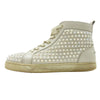 Christian Louboutin クリスチャンルブタン スパイク スタッズ ハイカットスニーカー ベージュ系 42【中古】