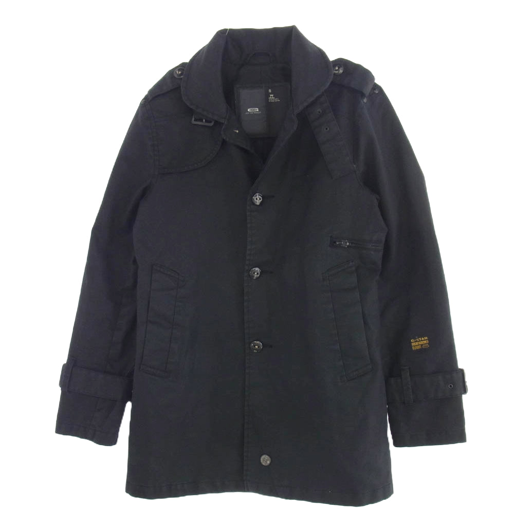 G-STAR ジースター トレンチ コート ジャケット ブラック系 グレー系 S【中古】