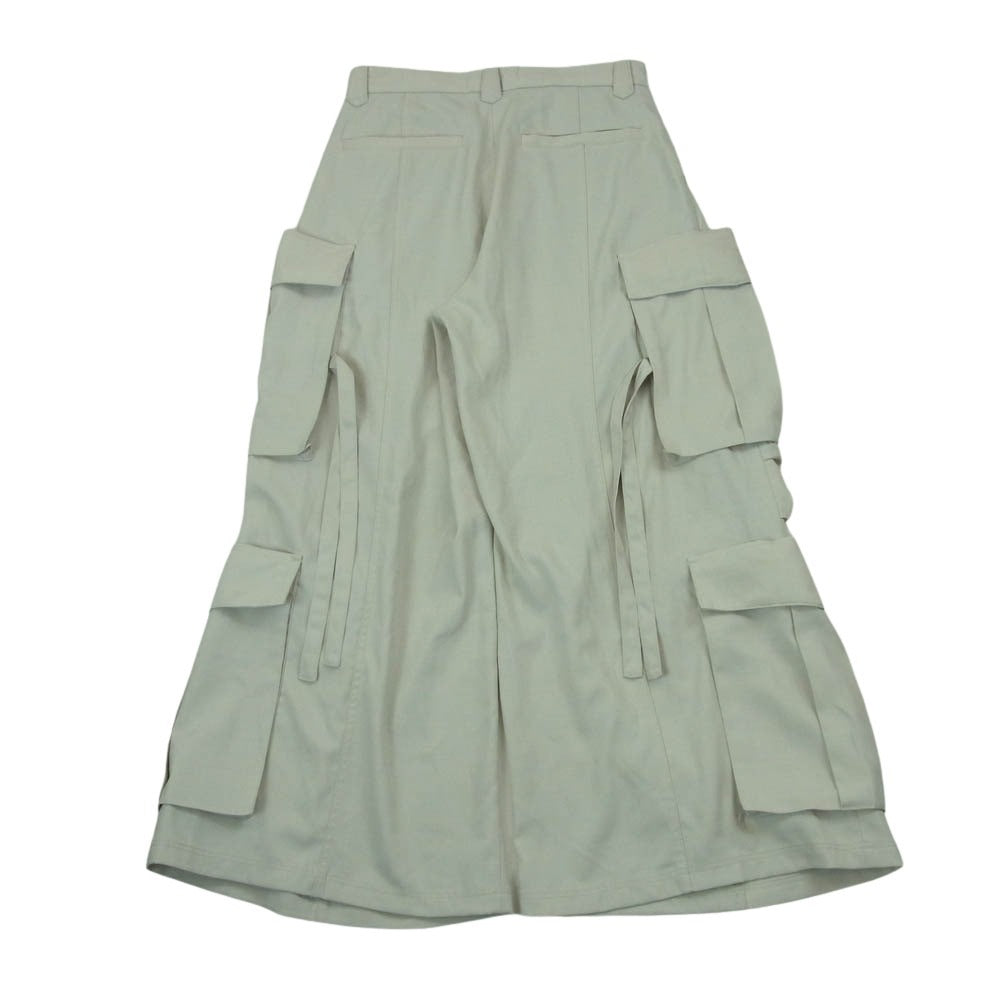 HARE ハレ ワイド カーゴ パンツ ポリエステル 中国製 グレー系 ライトグレー系 S【中古】