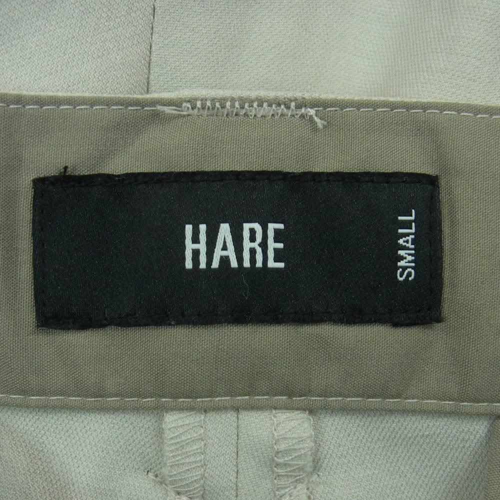 HARE ハレ ワイド カーゴ パンツ ポリエステル 中国製 グレー系 ライトグレー系 S【中古】