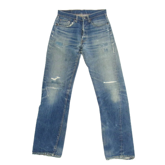 Levi's リーバイス Vintage ヴィンテージ 60's 501 BIG E TYPE S ボタンフライ セルビッチ デニムパンツ 不均等V 紙パッチ 足長R ボタン裏刻印6 インディゴブルー系【中古】
