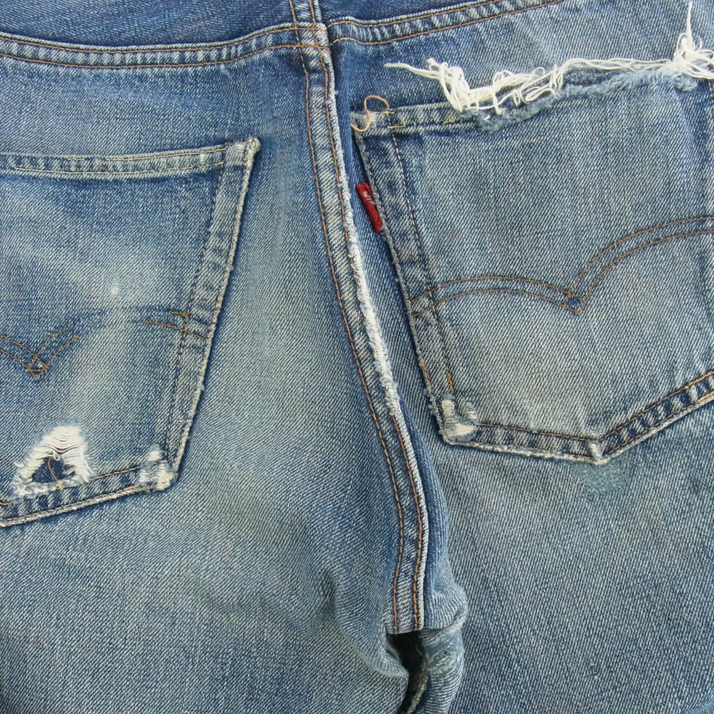 Levi's リーバイス Vintage ヴィンテージ 60's 501 BIG E TYPE S ボタンフライ セルビッチ デニムパンツ 不均等V 紙パッチ 足長R ボタン裏刻印6 インディゴブルー系【中古】